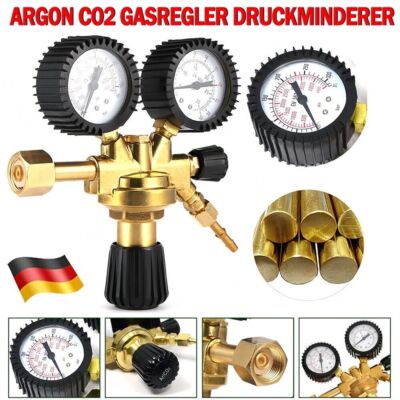 Druckminderer Propan Argon Messing Druckregler Acetylen CO2 Schutzgas Manometer