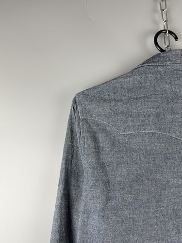 Denim Supply Ralph Lauren Mens Cotton Blue Denim Casual Shirt Size S - Picture 13 of 19