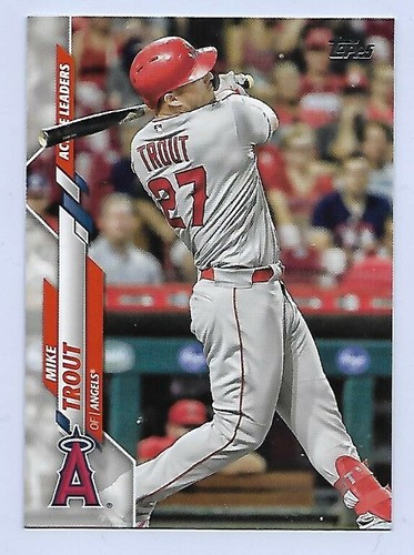MIKE TROUT 2020 TOPPS UPDATE ACTIVE LEADERS #U-292 ⚾ - Picture 1 of 2