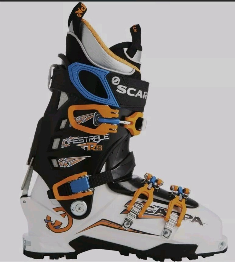 Botas de esquí usadas Scarpa Maestrale RS Alpine Touring $700 talla Mondo 27 EE. UU. para hombre 10.