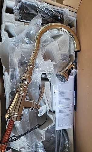 NEW Moen Weymouth S73004EVNL Smart Touchless Shepherd's Hook Kitchen Faucet - Picture 5 of 18