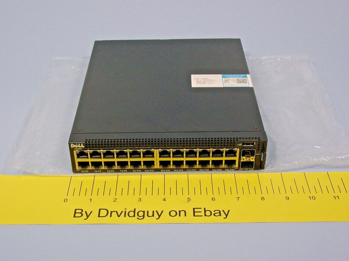 Dell E10W X1026 0MM39Y Smart Managed Networking Switch; 24x Dell E10W X1026 0MM39Y Smart Managed Networking Switch; 24x
