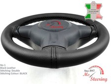 FOR HONDA PASSPORT 94-02 BLACK LEATHER STEERING WHEEL COVER, CHOSEN COLOURS 2 ST