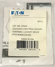 EATON CUTLER HAMMER CCVLO Type CCV CCVH Circuit Breaker LOCK OFF Device 2 or 3P