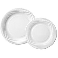 Pappteller Ø 23 Cm - 300 Stk Weiß Papp-Teller Teller Einwegteller Einweggeschirr