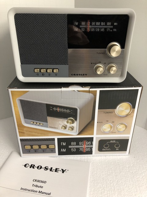 crosley tribute bluetooth radio speaker