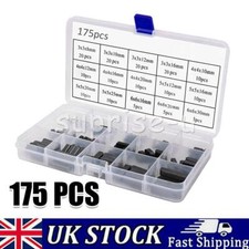 175PCS FEATHER KEY ASSORTMENT METRIC VARIOUS SIZES WOODRUFF HUBS DRIVE SHAFTS UK