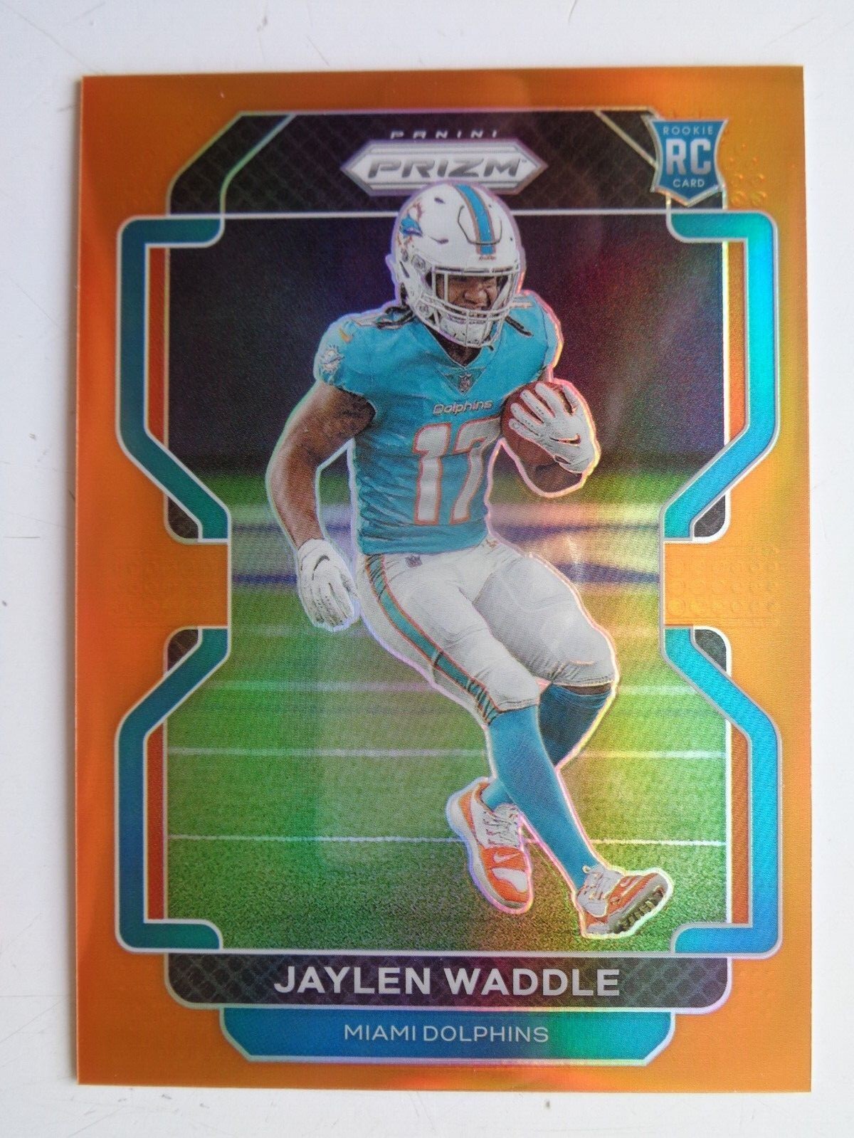 2021 Panini Prizm #338 JAYLEN WADDLE RC ORANGE Prizms RC # 162 /249