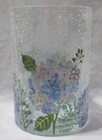 Yankee Candle Clear Crackle Large Jar Holder J/H HYDRANGEAS Flowers Floral