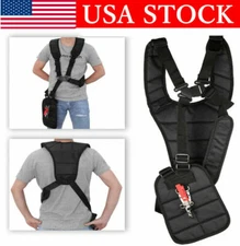 Double Shoulder Strimmer Padded Belt Harness Strap for Brush Cutter& Trimmer 