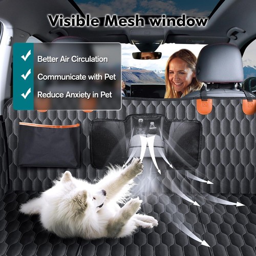 400lb Pet Car Dog Cat Back Seat Cover Hammock NonSlip Protector Mat Waterproof - Picture 8 of 9