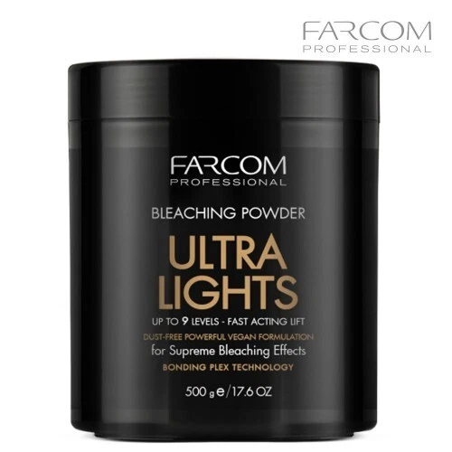 Farcom Ultra Lights hair bleaching powder up to 9 levels of whitening 500g