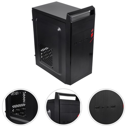 Mini Case Office Retro Pc Mid Tower Modified Computer Chassis Replacement - Picture 11 of 12