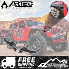 ARTEC Front Fender Chop Kit Brackets For '20+ Jeep Wrangler JL Rubicon Black PC