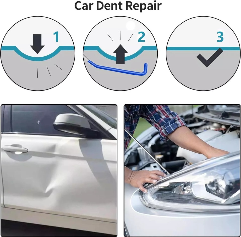 Car Lockout Kit Portable Automotive Tool Set 22 PCS Stainless Steel