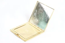 Elgin American Beauty Gold Tone Makeup Compact By Elgin America
