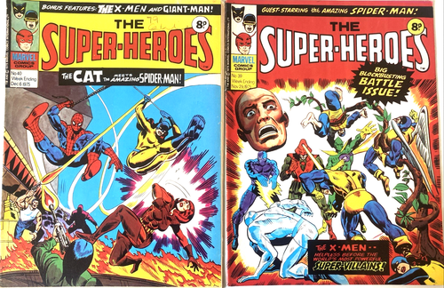 SUPER-HEROES. NUMBER'S BETWEEN 1-49. (42 VINTAGE UK MAGAZINES 1975-1976 LOT). - Picture 19 of 23