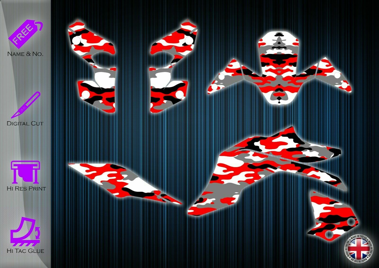 HONDA MSX 125 STICKERS - MSX GRAPHICS KIT - MSX DECALS - GROM GRAPHICS KIT