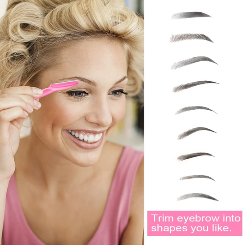 12 Pcs Eyebrow Razor, Multipurpose Exfoliating Dermaplaning Tool for Face, Facia - Afbeelding 3 van 12
