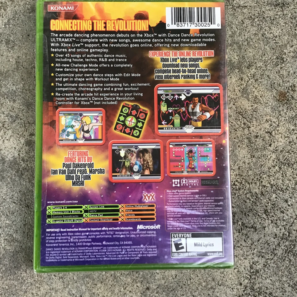 Dance Dance Revolution Video Game UltraMix XBOX BRAND NEW SEALED - Image 2 of 4