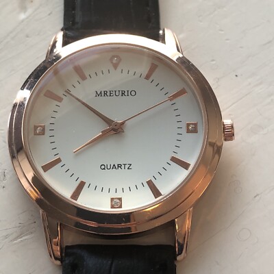 Mreurio Quartz Watch with Leather Bracelet