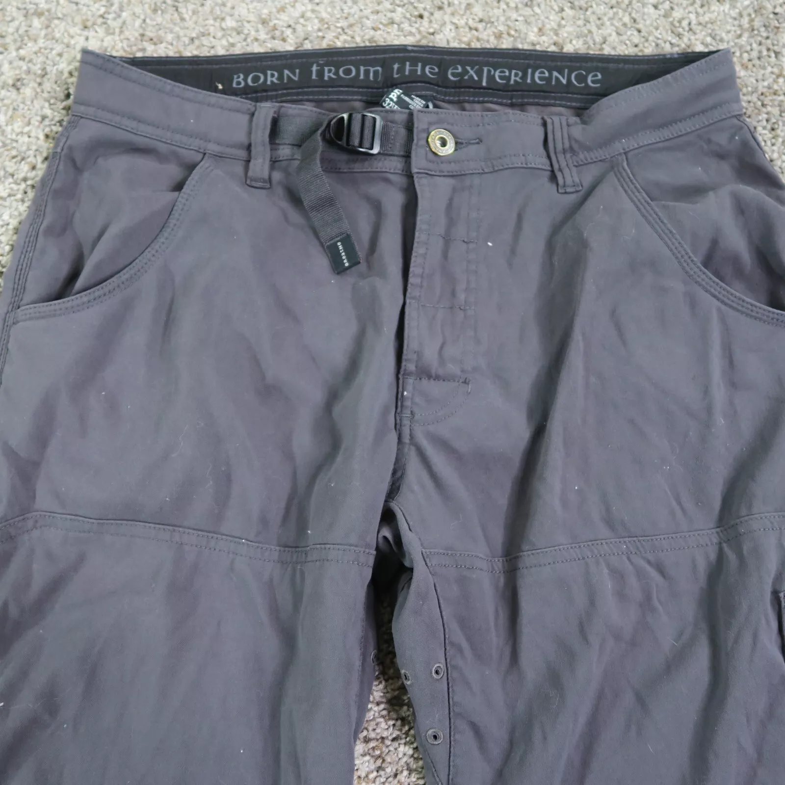 prana zion ii belted chino hiking outdoor nylon casual pants