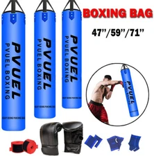 6FT Heavy Duty Punching Bag ADULT HANGING Kick Boxing MMA Fitness Training Bag