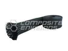 Carbon Fiber Cloth Fabric Sleeve 1.0"/25.4mm Diameter 3k Aerospace 8.3oz 281gsm
