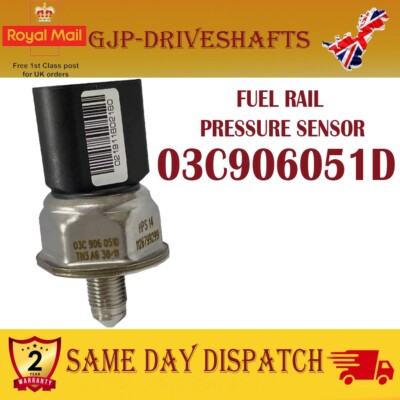 for VW GOLF MK5 1K 5M 1.4 1.6 FSI TSI FUEL RAIL PRESSURE SENSOR 03C906051D