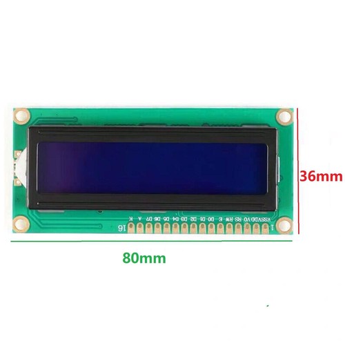 4.8-5.2V LCD1602A 16x2 Character LCD Display Blue Screen Module With Backlight k - Picture 8 of 9