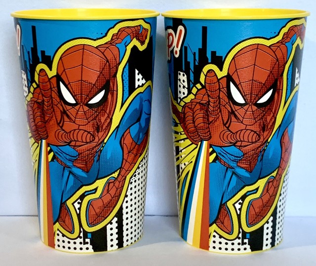 Marvel Hero SPIDERMAN, 22 oz. Plastic Drinking Cups Set/2, Party