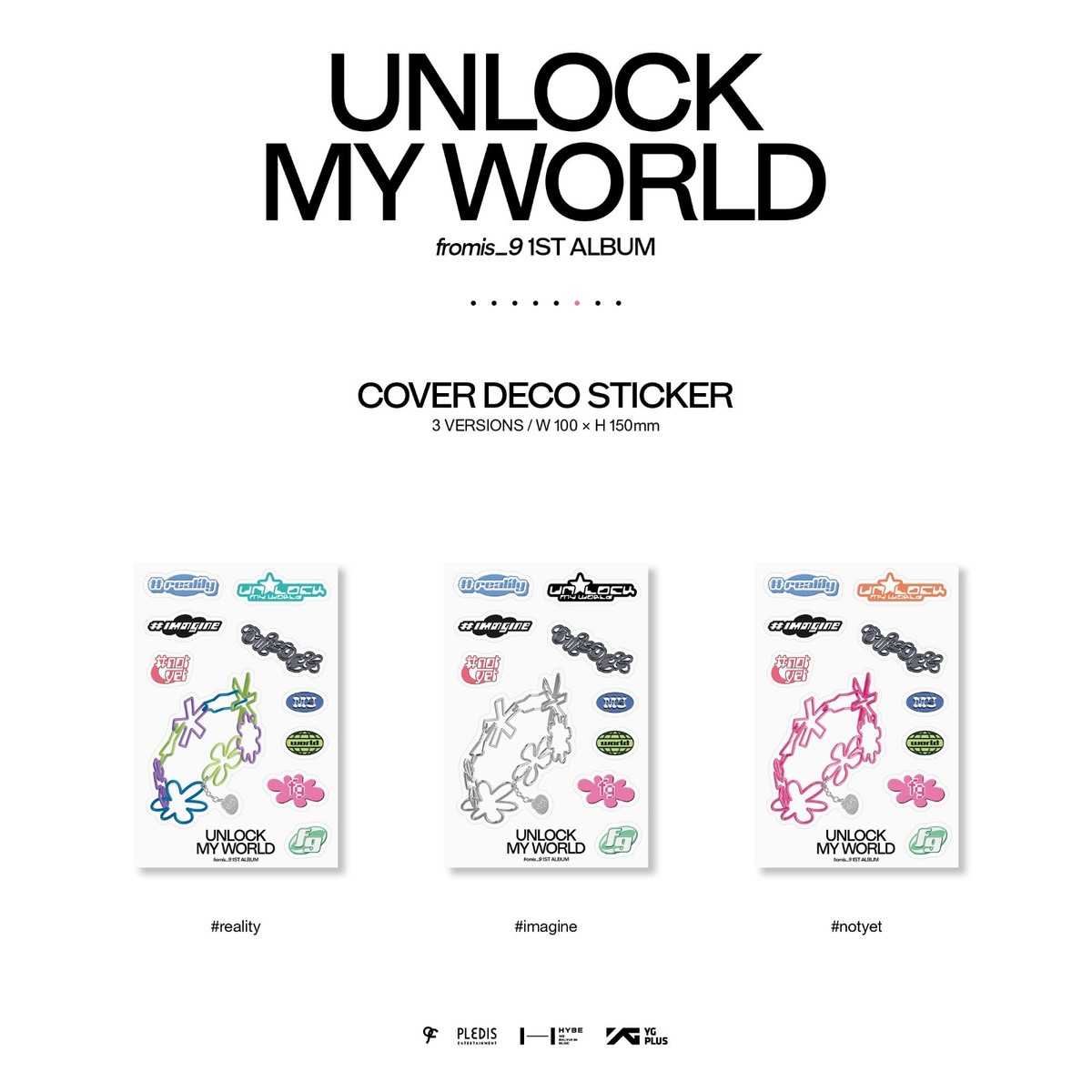 FROMIS_9 1st Album Unlock My World #reality Ver CD+Book+Card+