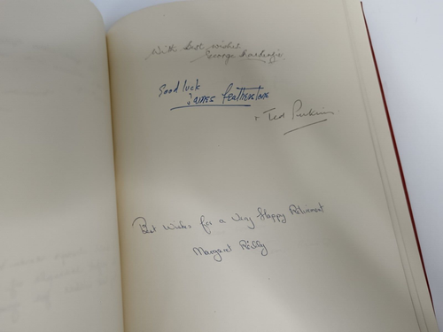 BP BRITISH PETROLEUM Company Album of Staff Signatures Retirement Present - Picture 5 of 22