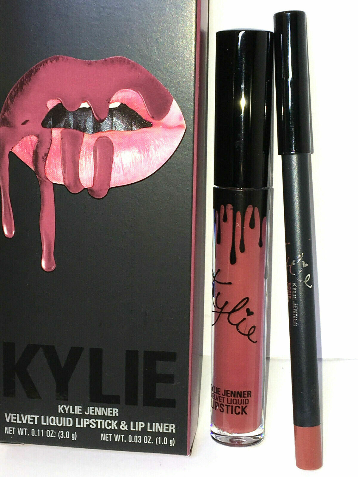 KYLIE JENNER Cosmetics LIP KIT ROSIE Velvet Matte LIQUID LIPSTICK & LINER Pink