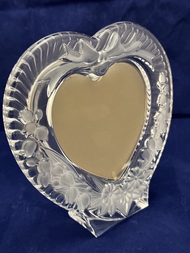 Home Beautiful Heavy Heart Shaped Crystal Photo Decor -5"x 5" Picture Office - Picture 11 of 11