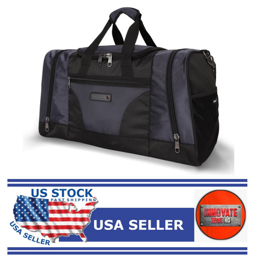 Navy Travel Luggage Duffel 11.75x22x9 
