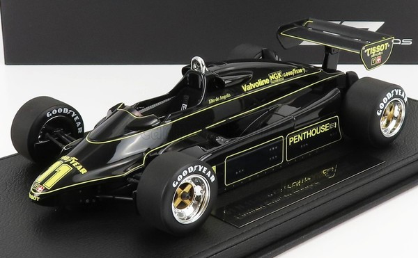 GP-REPLICAS 1/18 Lotus F1 91 1982 De Angelis Vitrine Statisches Modell Diecast-image