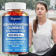 Ashwagandha Rubberes - Sollievo Ansia da Stress, Migliora Energia, Resistenza, Immunità