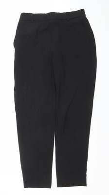 Studio Herren schwarz Regular Fit Tapered Polyester Stretch Hose Größe 12