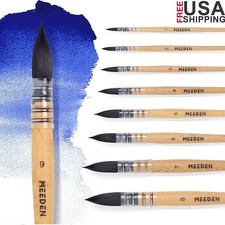 Watercolor Brushes Set of 9 Premium Synthetic Squirrel Hair Artists Crafting New