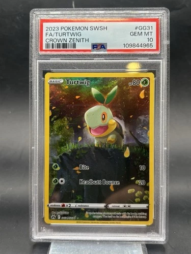 2023 Pokémon Crown Zenith Turtwig FA GG31 PSA 10 Gem Mint 💎