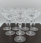 Waterford Crystal Maeve Hock Wine Glass set of 8 Gothic Mark Ireland Vintage