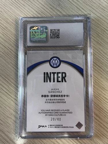Alexis Sanchez Auto /40 Daka FC Inter CGC 9 - Foto 2 di 2