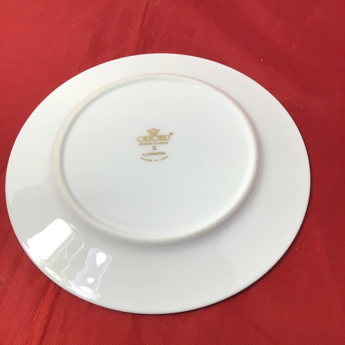 Oxford Bone China, Lexington, weiß mit Platinrand, Brotteller - Bild 5 von 6