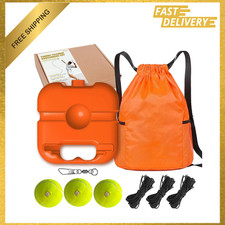 Tennis Trainer Rebounder Set, Portable Solo Practice System, 3 Rebound Balls