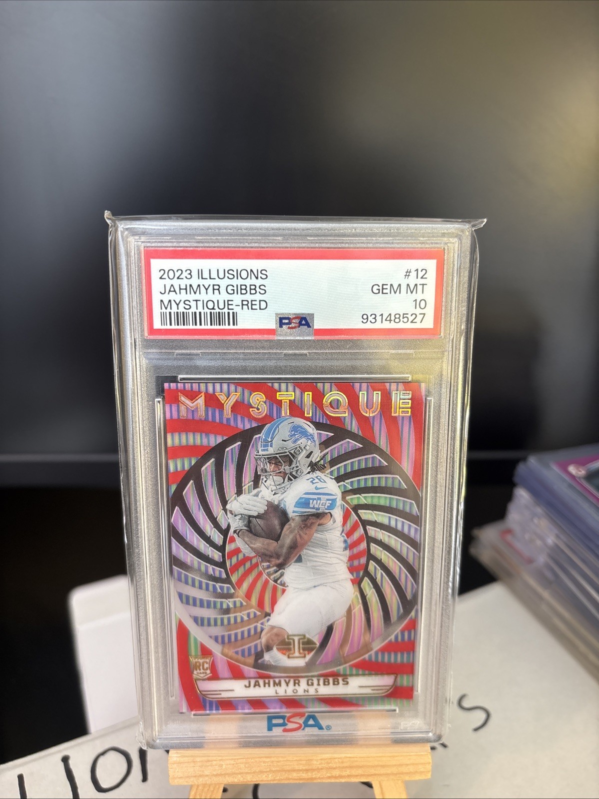 Jahmyr Gibbs Panini Illusions Mystique #12 Red