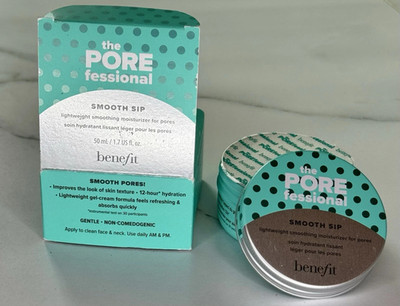 Benefit The Porefessional Smooth Sip Pore Moisturizer Full Size 1.7 oz ~ NEW NIB