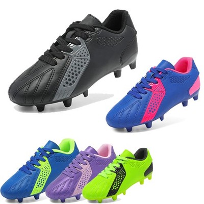 Boys Girls Soccer Cleats Firm Groud Lightweight Football Shoes