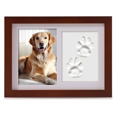 Pet Frame Dogs Cats Paw Print Custom Photo Clay Imprint Kit 6" x 4" NEW Kit