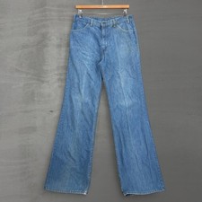 Vintage Levi's Orange Tab Jeans Light Wash Vintage 70s Bell Bottom Flare 30 x 33
